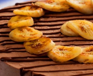 Torta gelada de Banana e Chocolate