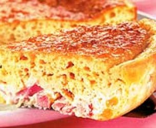 Torta de presunto com mussarela