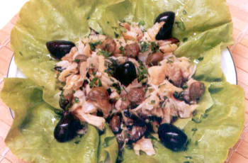 Salada de Bacalhau com Alcaparra
