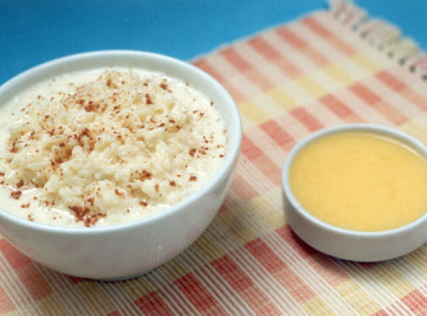 Arroz Doce com Creme de Laranja