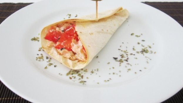 Crepe Light De Peito De Peru E Cream Cheese