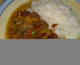 Frango com chouriço
