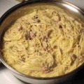 Espaguete com Funghi e Bacon