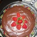 Torta Trufada de Chocolate com Morango