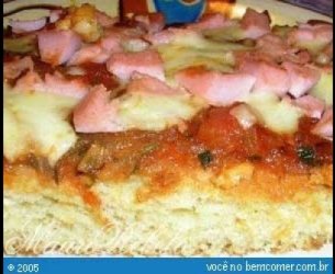 Massa de Pizza Assada