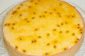 Torta de Ricota com Maracujá