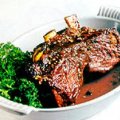 Costela de boi assada no forno