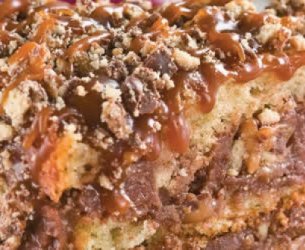 Bolo de chocolate Twix