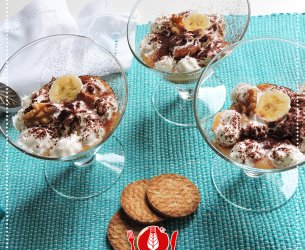 Sobremesa de Banana, Aveia e Mel 