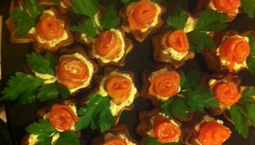 Vol au Vent de salmão Vol au Vent de salmão