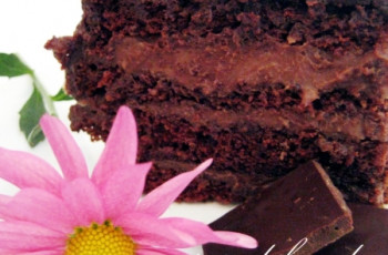 Torta Pudim de Chocolate com Cobertura de Ganache