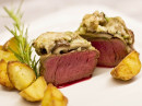 Tournedos de Mignon com Gratin de Cogumelos