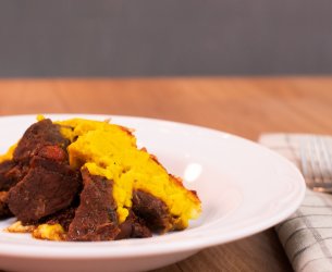 Escondidinho de Carne com Cerveja Preta