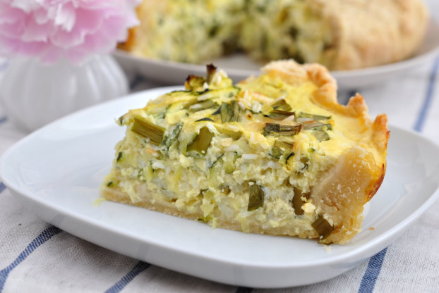 Torta de abobrinha com requeijão