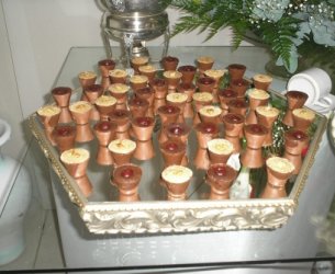 copinhos de chocolate
