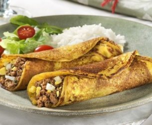 Panquecas de Abóbora com Carne