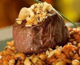 Baião de Dois com Filé Mignon