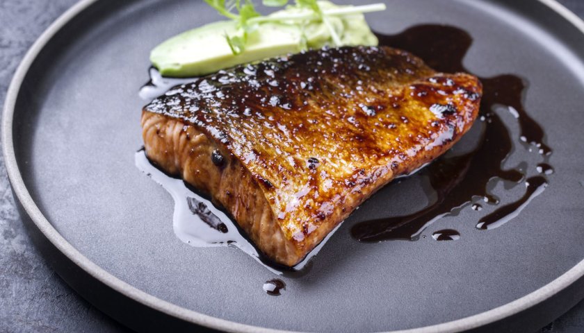 Salmão no maçarico Salmão no maçarico