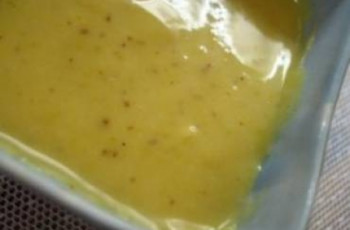 molho de mostarda com mel