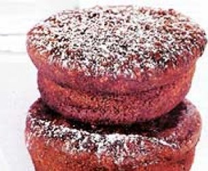 Muffin de banana com aveia e chocolate