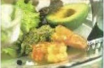 Salada de Camarão, Abacate e Alface