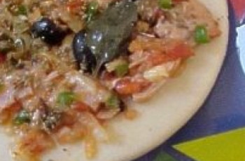 Pizza de Pimentão com Atum