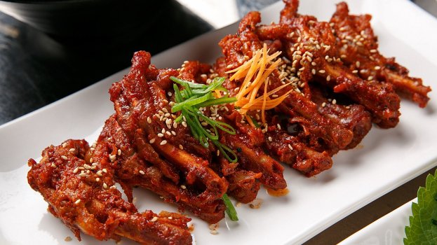 Pé de galinha ao estilo coreano Pé de galinha ao estilo coreano