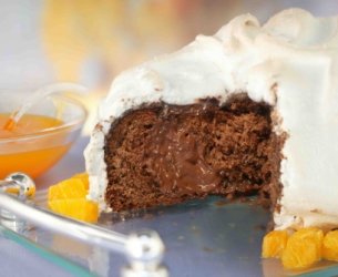 Colomba Alaska ao Molho de Laranja