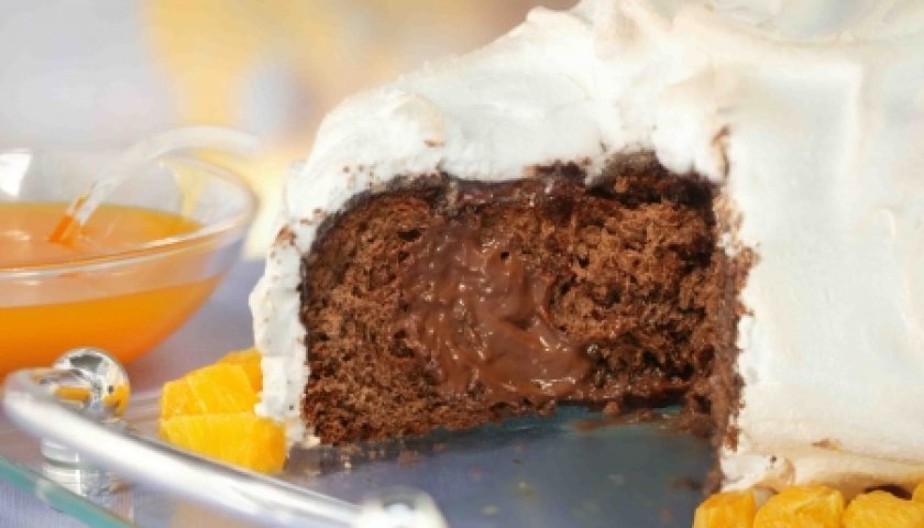 Colomba alaska ao molho de laranja Colomba alaska ao molho de laranja