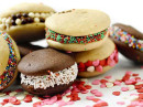 Whoopies de Baunilha com recheio de Doce de Leite