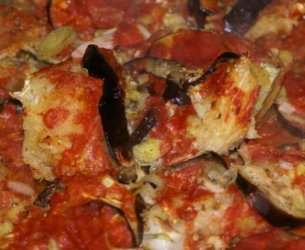 Bacalhau com Berinjela