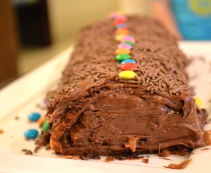 Rocambole de Chocolate - sem farinha