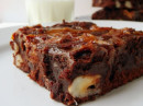 Brownie de Cacau e Doce de Leite