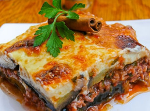 Moussaka com Champignon vegan