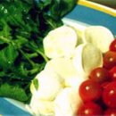 Salada de Rúcula, Mussarela de Búfala e Tomate Cereja
