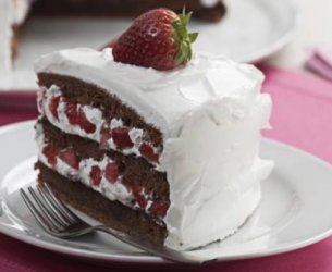 Bolo de Nutella com Morangos