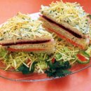 Bolo Sanduíche de Frango com Cenoura