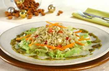 Salada de Arroz com Pesto
