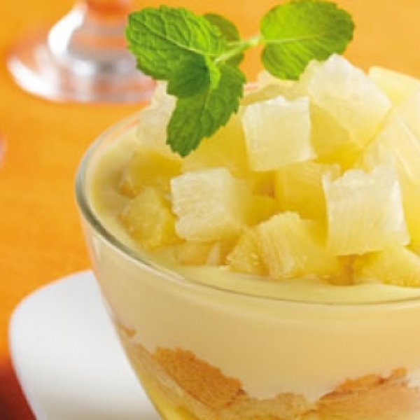 Receita de Pavê de abacaxi com coco | CyberCook