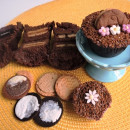 Cupcake de Chocolate com Biscoito Recheado