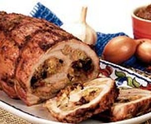 Lombo de Porco com Molho de Ameixa