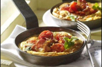 Omelete com Linguiça