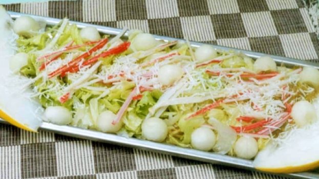 Salada De Kani Com Melão