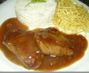 Filé com molho de pimenta
