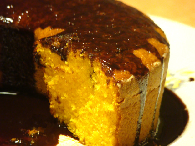 Bolo de cenoura de liquidificador Bolo de cenoura de liquidificador