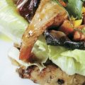 Salada de camarão com batatas