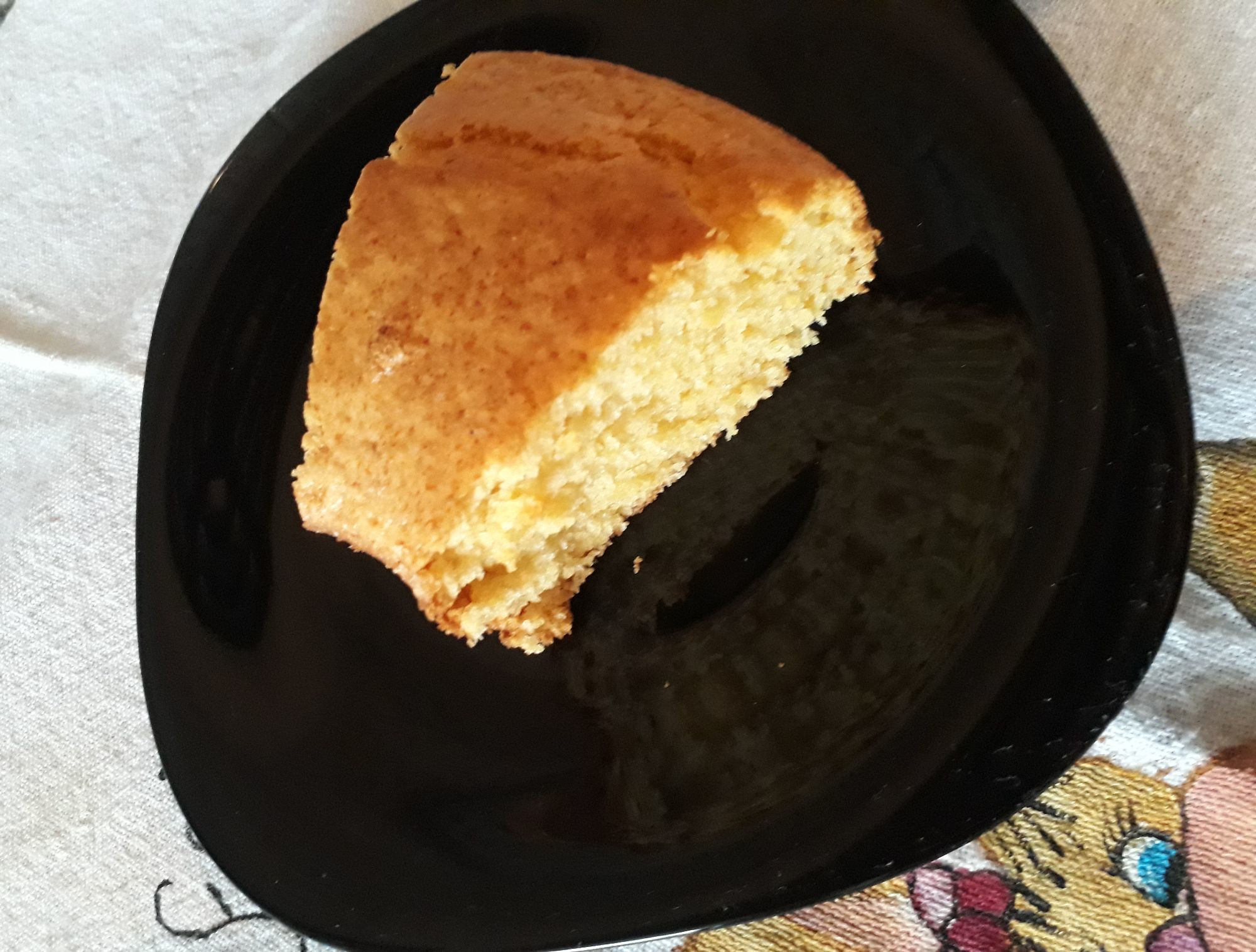 Receita de Bolo de Fubá sem Ovo e sem Leite - silvanahelena