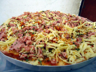 Pizza de Presunto e Bacon