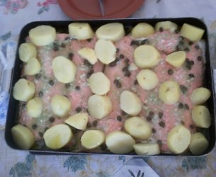 Salmão com Alcaparras Salmão com Alcaparras