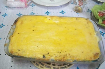 Torta de Bacalhau com Camarão